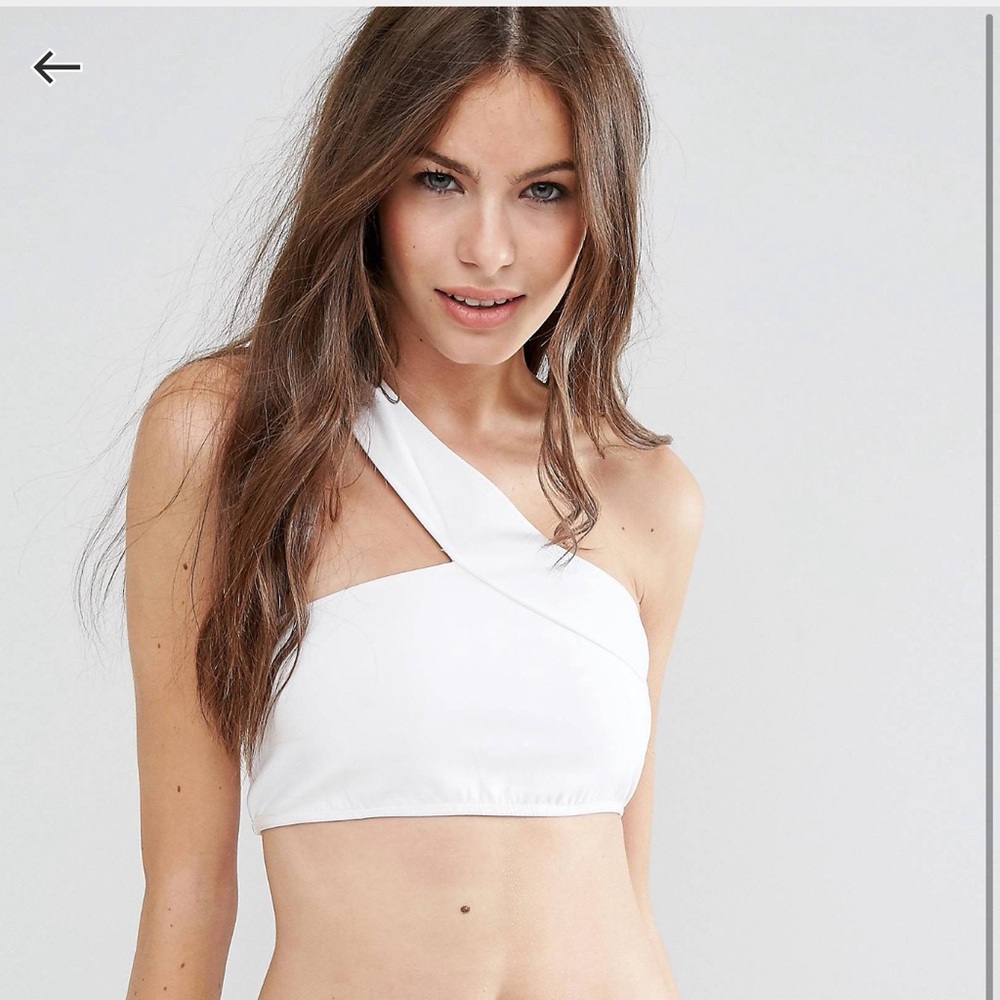 ASOS Neoprene one shoulder bikini